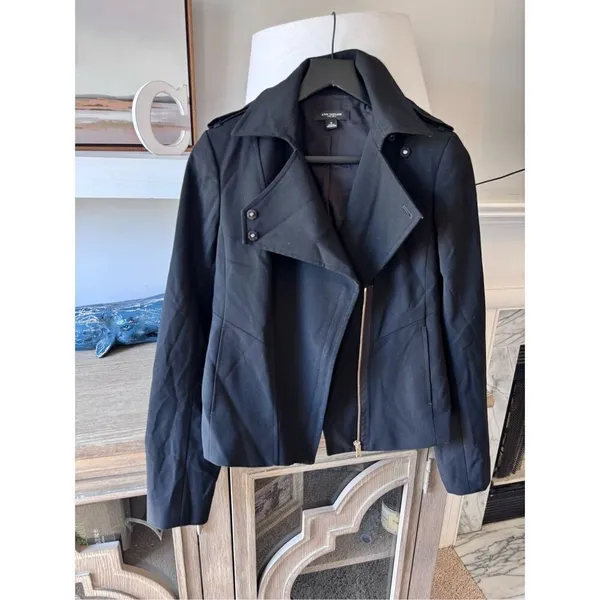 Ann‎ Taylor Moto Jacket Women Black Size 4 (T2) - Image 2
