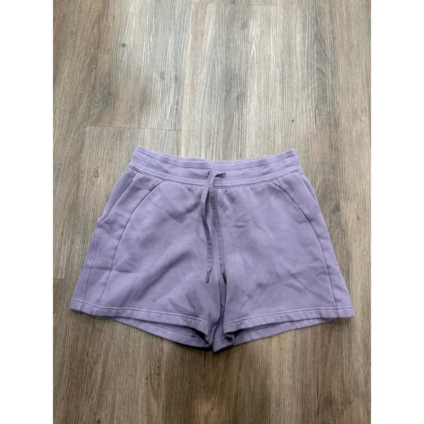 Lululemon Scuba High Rise Short 3 Purple Cotton Fleece LW7CBOS Womens 10 - Image 2