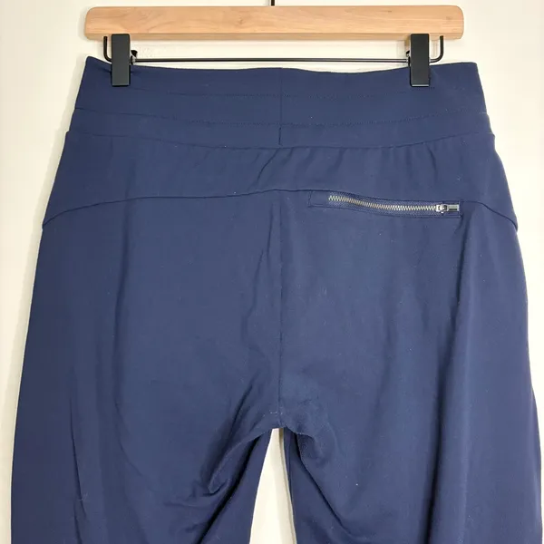 Athleta Small Tall Navy‎ Blue Side Stripe Athletic Jogger Lounge Pants - Image 8