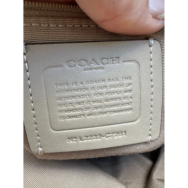 Coach C7261 Kacey Signature Canvas Snake Colorblock Handles Satchel Crossbody - Image 6