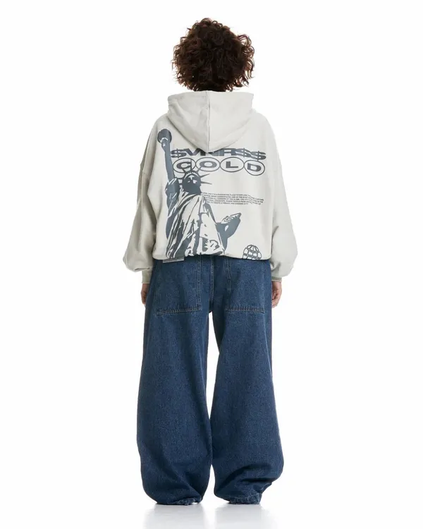 Cole Couture LIBERTY HOODIE PALE GREY - XL - Image 2