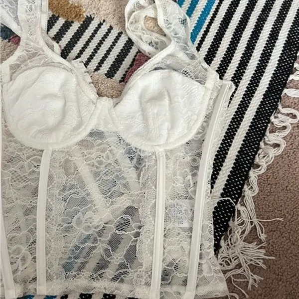 Edikted‎ small white corset top - Image 3
