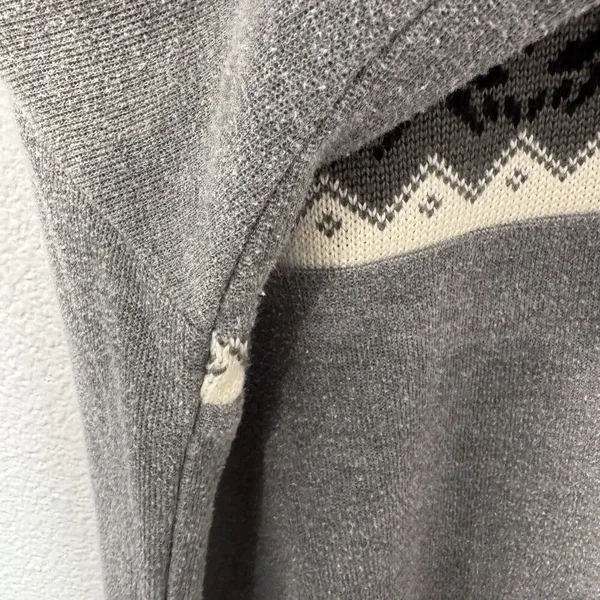 VTG Bobbie Brooks Charcoal Gray Crew Neck Winter Knit Sweater Ladies Size XL - Image 9