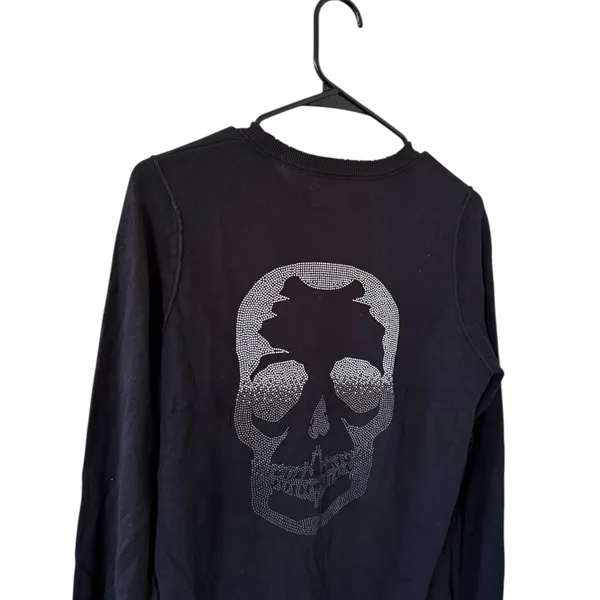 Zadig & Voltaire Miss Skull Degrade Studs Black Crewneck - Image 7