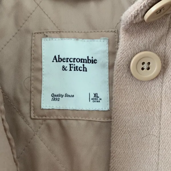 Abercrombie And Fitch Womens Oversized Tan Shacket Jacket Xl - Image 3