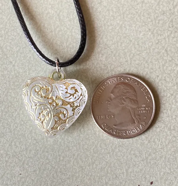 Handmade chic fairy cottage vintage retro style heart necklace🌿✨ - Image 4