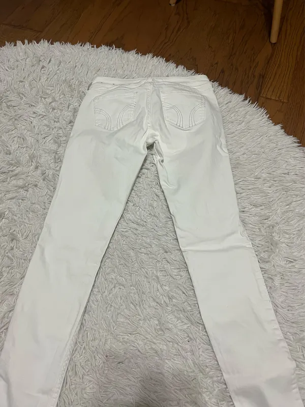 Hollister Jeans Super Skinny White - Image 3