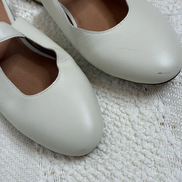 Madewell The Kinley Mary Jane Mule in Ivory Cream Size 9.5 - Image 4