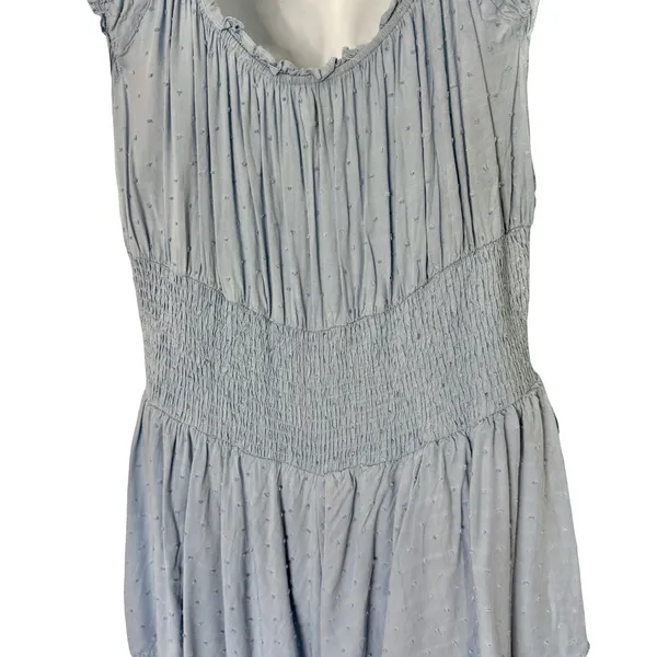 Princess Polly Light Blue Love Galore Smocked Ruffle Shorts Romper size 20 - Image 8