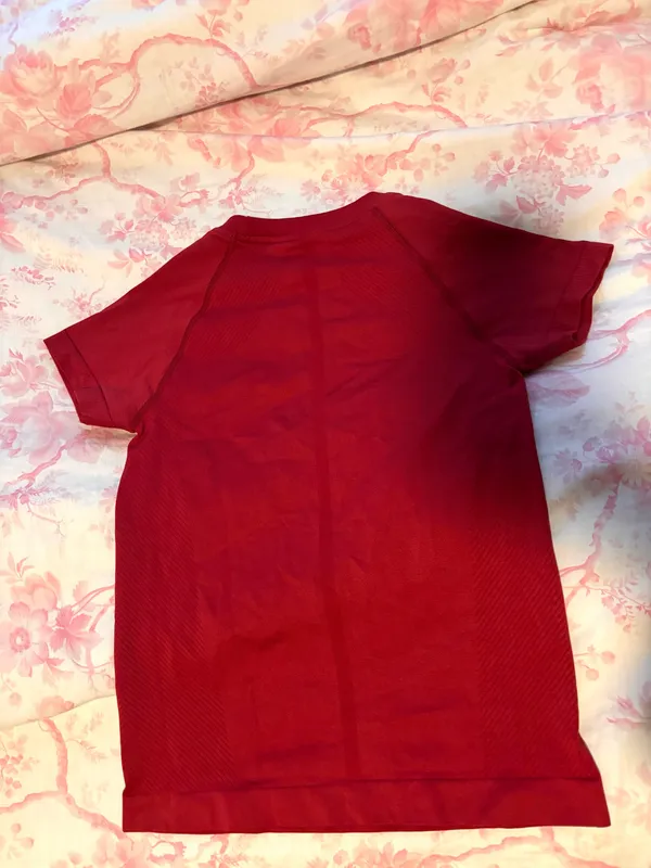 Workout top short sleeve Red Size M - Image 3