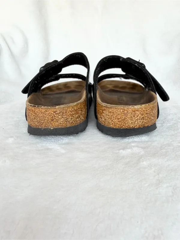Birkenstock Arizona Birko-Flor Black Patent Sandals Women’s US 5 Regular - Image 5