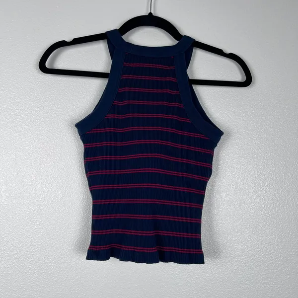 Uniqlo Women's Racerback Striped Tank Top Built In Bra Sz S - Image 5
