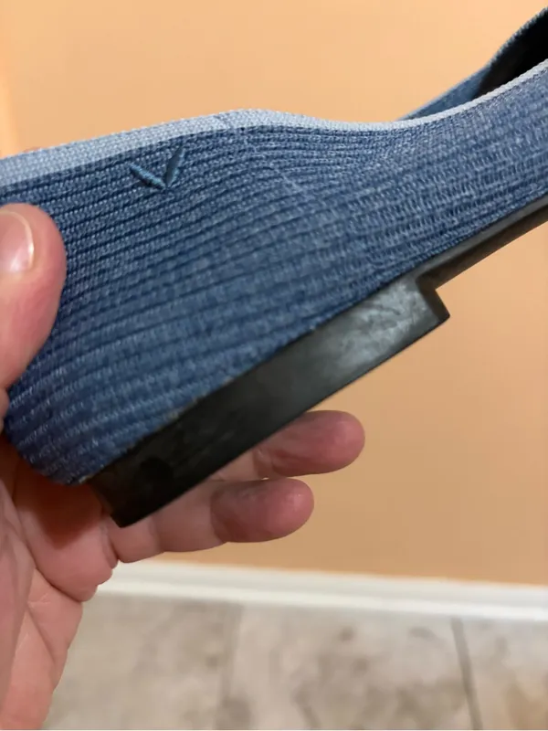 Vivaia Margot Square-Toe Flats in Denim Blue - Image 8