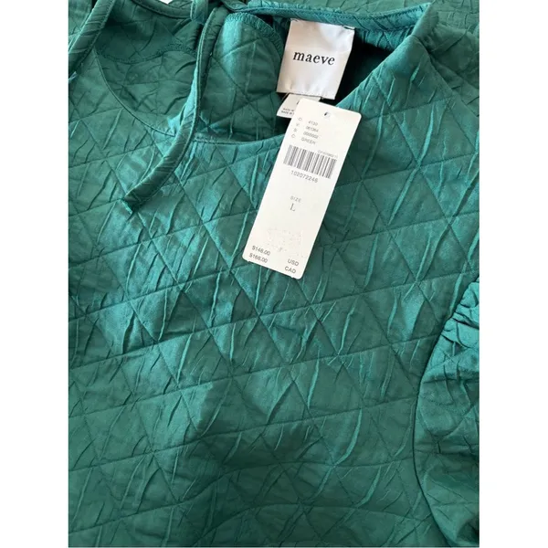 Anthropologie Maeve Puff-Sleeve Drop-Waist Mini Dress - Image 5