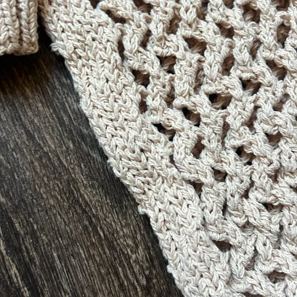 C’Noir Crochet Sweater Cover Up - Image 4