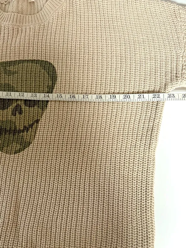 Moon & Madison Camo Skull Oversized Sweater - Image 7