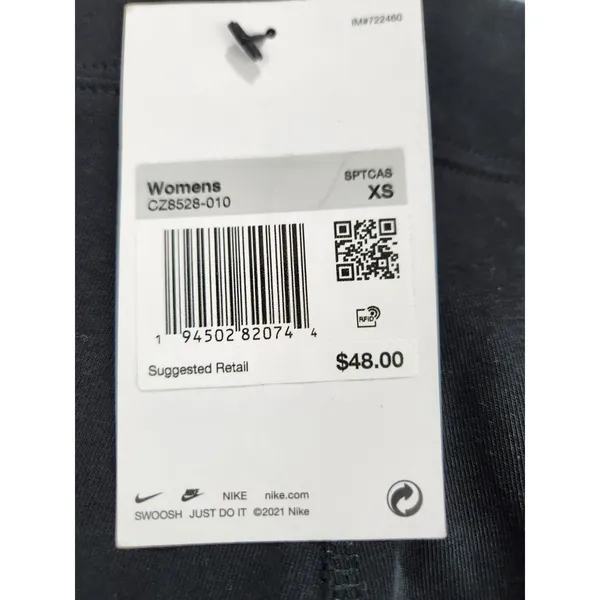 Nike Pants Womens XS Black Tight Leggings High Waisted Logo Swoosh Running Pants - Image 6