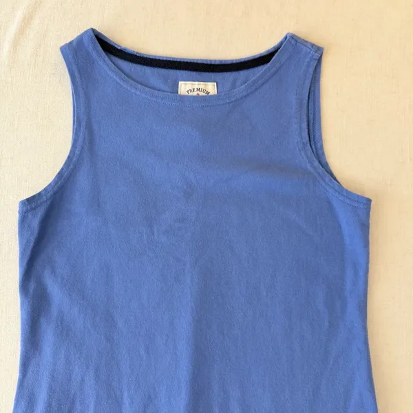 Joules Riva Dress Womens 4 Blue Sleeveless Cotton‎ Shift Mini - Image 10