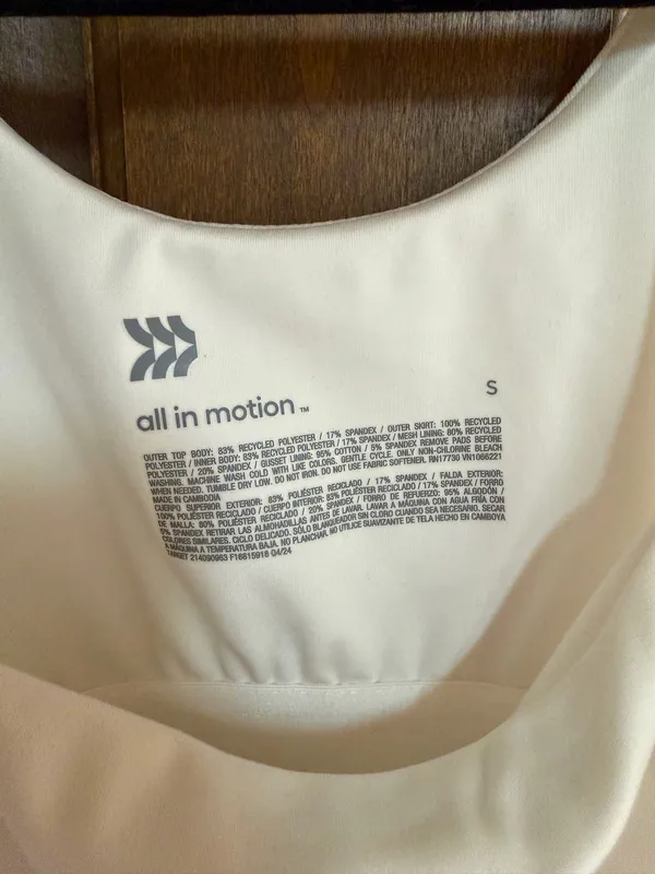 All in Motion White Pleated Active Dress Women’s - Image 3
