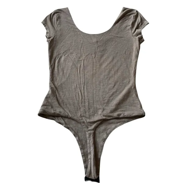 Toad&Co Gemma Bodysuit Women Small Brown Short Sleeve Cotton Tencel Gorpcore - Image 4