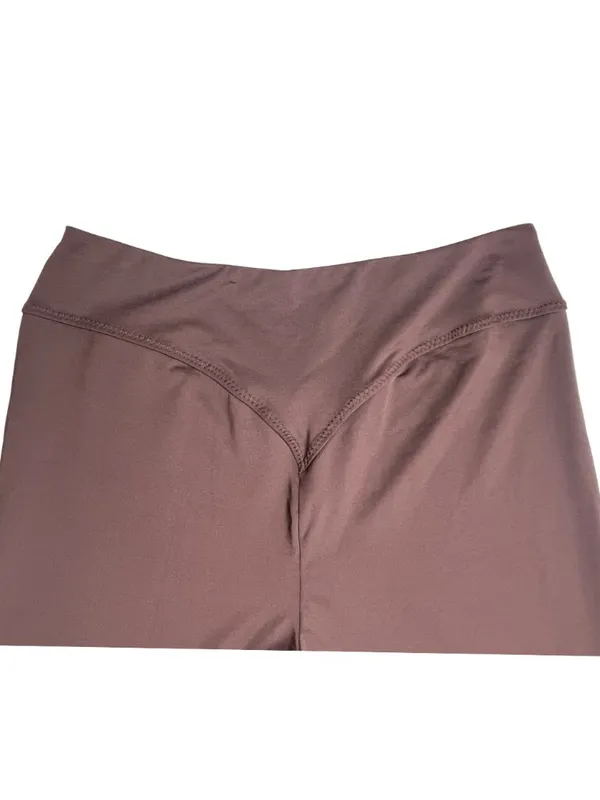 Brown Wide Leg Yoga Lounge Pants Size L - Image 4