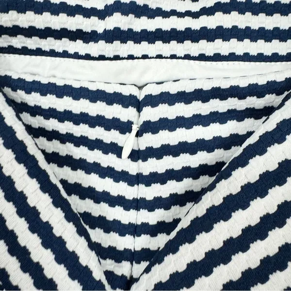 Hutch Blue White Striped Off Shoulder Asymmetrical Mini Dress Womens S Preppy - Image 9