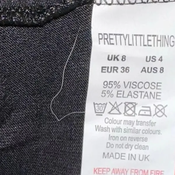 NWT PrettyLittleThing Black One-Shoulder Bodysuit Jersey‎ Knit Asymmetrical 4 - Image 5