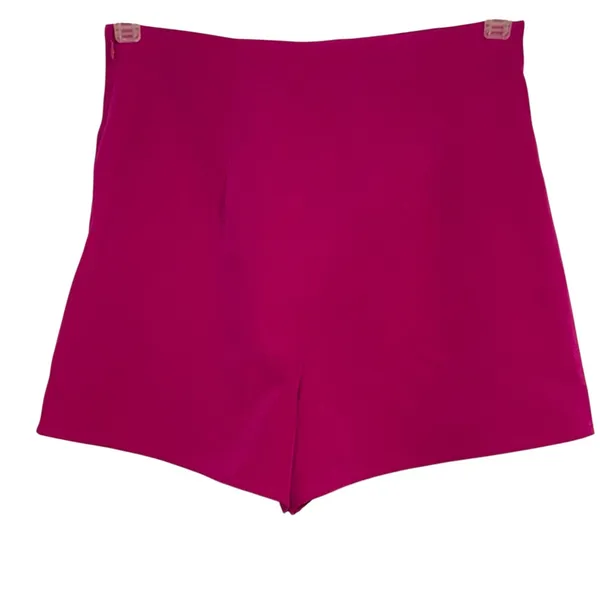 EXPRESS‎ EDITOR Faux Wrap Hot Pink Side Zip Skort NWT Size XS - Image 3