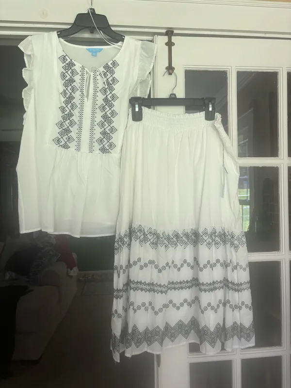Draper James Cute skirt maxi set with blouse - Image 2