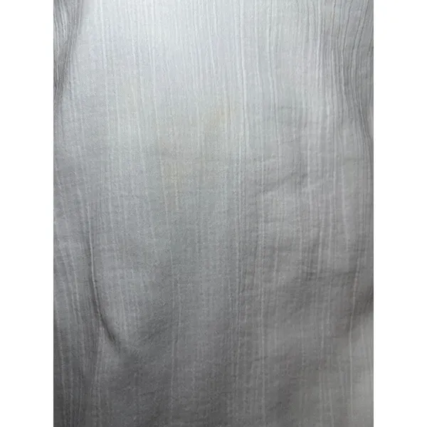 Boston Proper White One Shoulder Ruffle Midi Dress 12‎ Cotton Tiered - Image 7