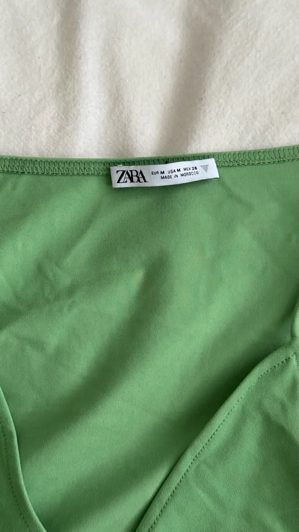 ZARA Lime Green Bodysuit - Image 4