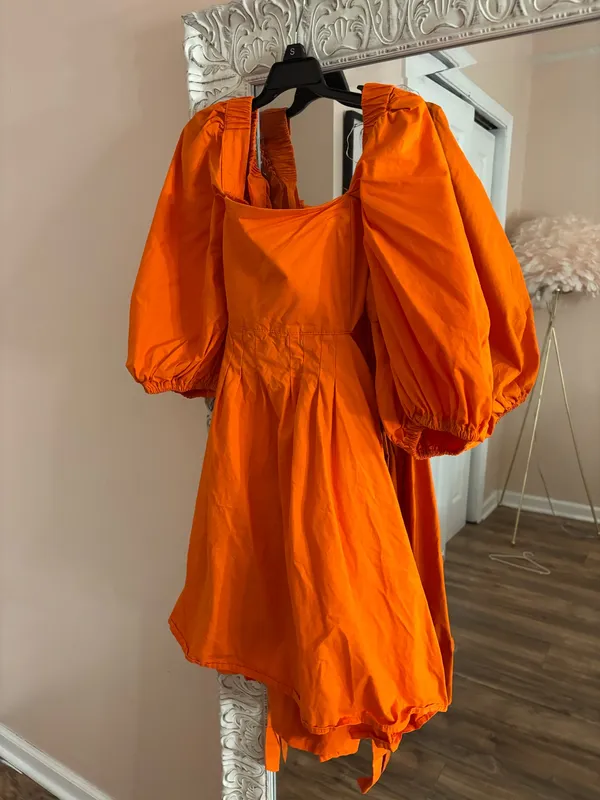 Dry Goods Orange dress - Image 2