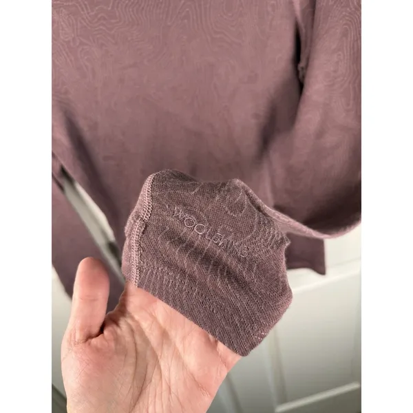 Terramar Woolskins Merino Wool Base Layer Top Small Purple UPF 50 Outdoor Hiking - Image 5