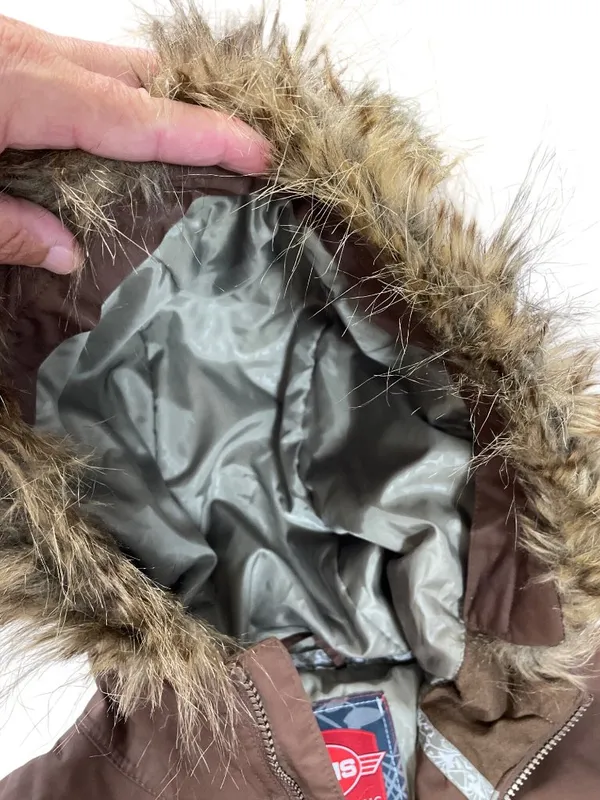 Sims Snowboarding wms brown fur hoodie winter athletic coat sz M SKU 10-744 - Image 8