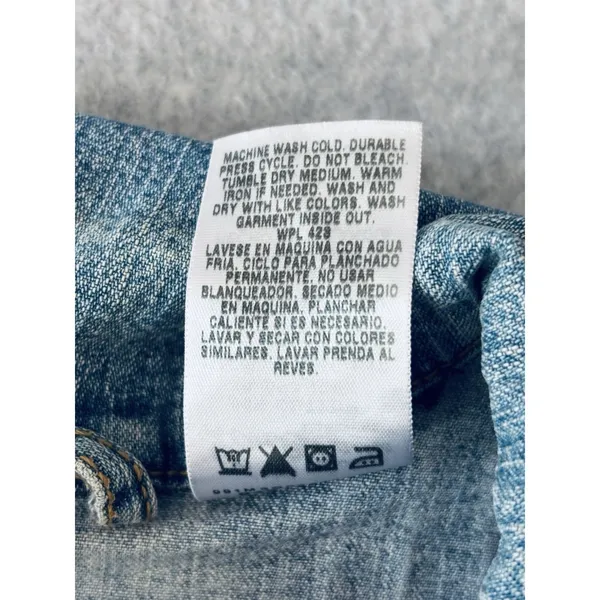 Levi's Levi Strauss Signature Women's Blue Denim Jacket Size Medium 8/10 Pockets - Image 5