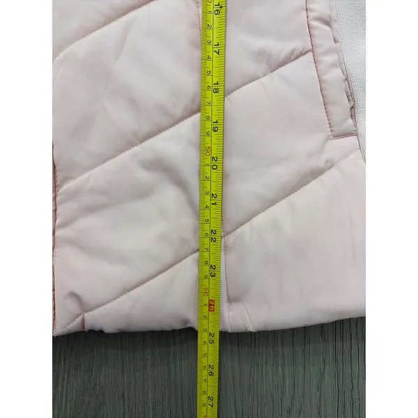 New York & Company Pink Quilted Zip Jacket Women’s Large Lightweight Puffer Coat - Image 3