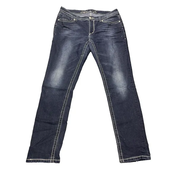 Vintage Seven For All Mankind Bootcut Jeans Women's 12 Dark Wash EUC Denim - Image 2