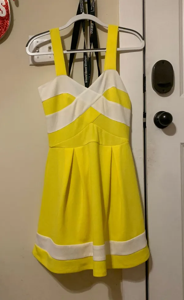 Yellow Colorblock Dress - Image 4