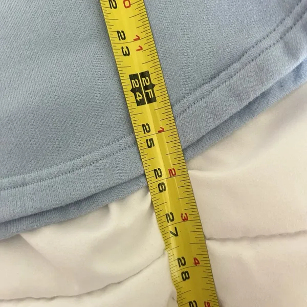 VS Victorias Secret Pink 1/4 Button Up Pullover Sweatshirt‎ Light Blue Womens XS - Image 6