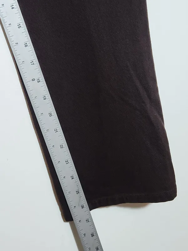 Lauren Ralph Lauren Brown Straight Leg Jeans Size 12 Petite - Image 7