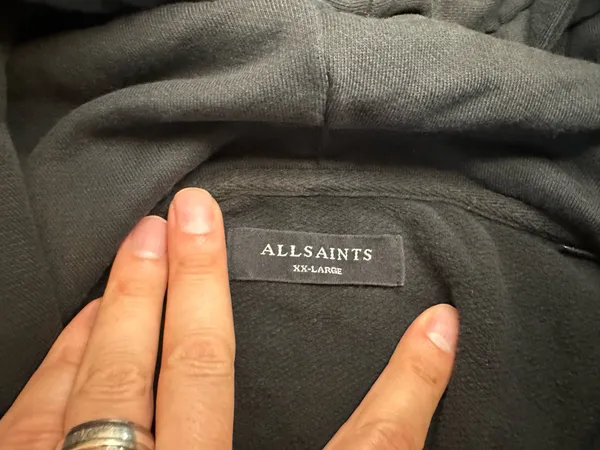 AllSaints Wreath Oth Rose Cross Hoodie Pullover Black XXL - Image 11