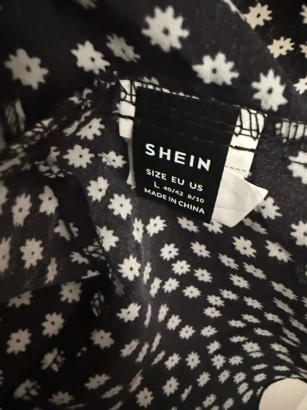SHEIN Black & White Polka Dot Mini Dress - Image 4