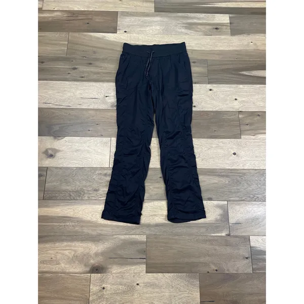 The North Face Ruched Joggers Size M Black Activewear Pants With Pockets - Image 2