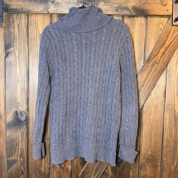 Polo Ralph Lauren Sport‎ Cable Knit Turtleneck Tunic Sweater - Image 2