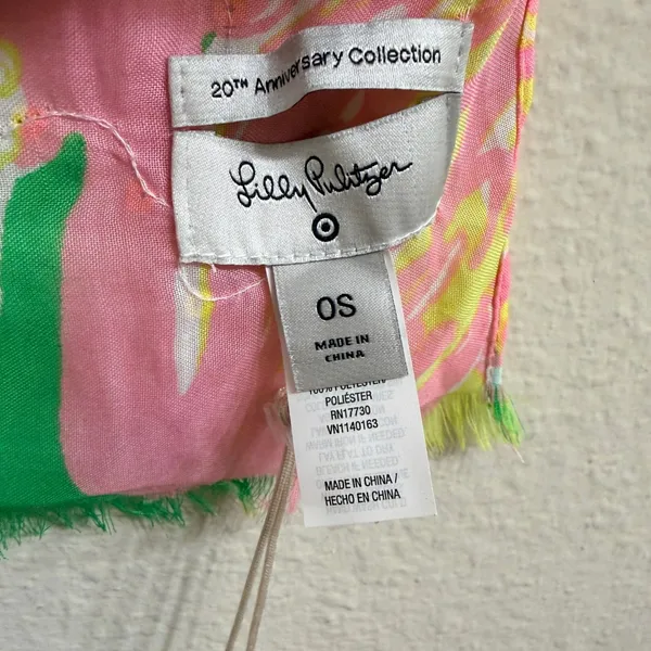 Lilly Pulitzer x Target 20th Anniversary Flamingo Scarf Sequin OS Sarong Coverup - Image 10