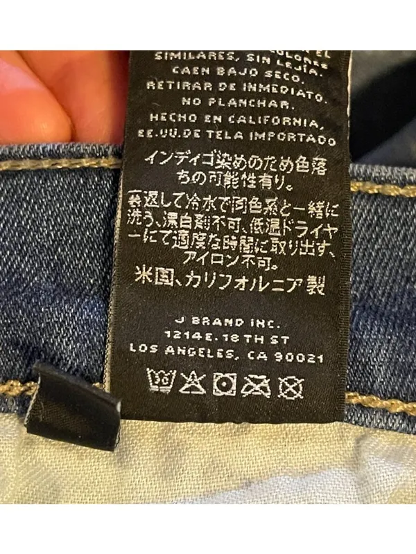 J Brand Distressed Bootcut Blue Jeans Size 28 x 34 - Image 12
