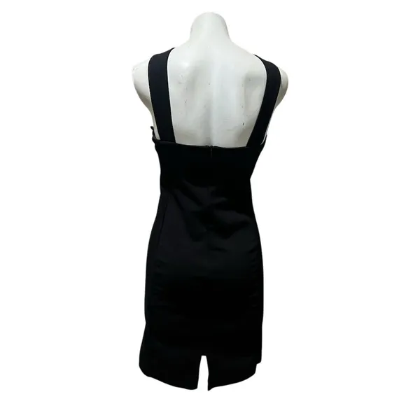 Zara Women's Black Bodycon Knee Length Dress Size M Sleeveless - Image 7