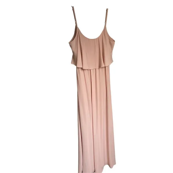 Show Me Your Mumu Caitlin Ruffle Maxi Dress/ Bridesmaid Blush Size L - Image 7