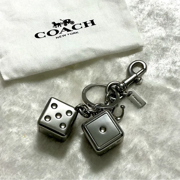 Coach Metallic Dice Keychain - Image 4