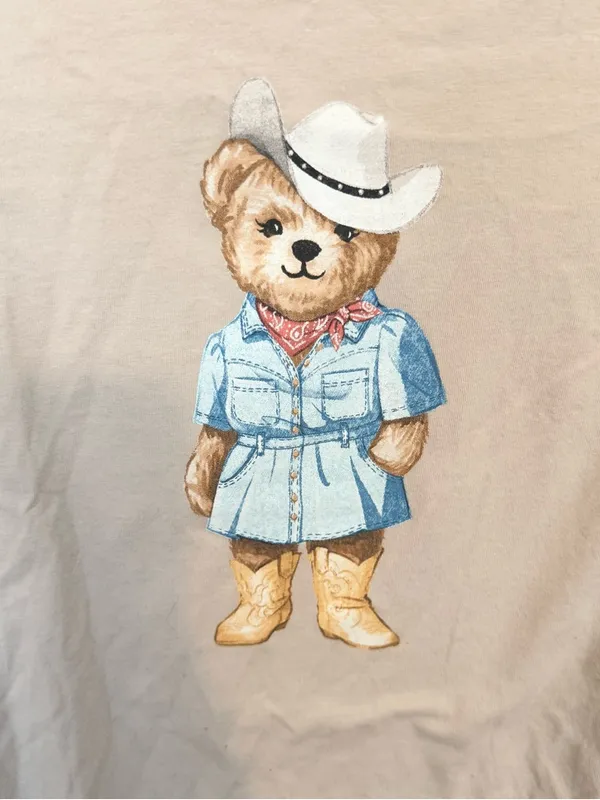 House of Cotton Country Bear Graphic Tee - Small - Image 2